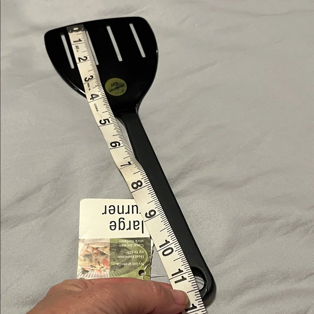 NWT Tailor Made Vintage Nylon Black 4Slot Slotted Turner Spatula Flipper Utensil